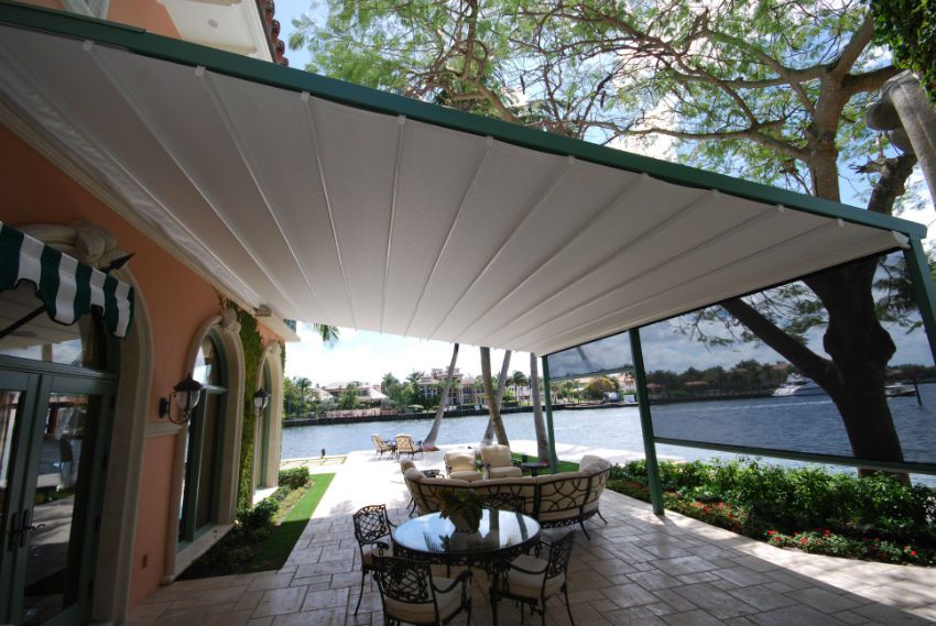 Roll Down Curtains Awning & - Company Screens Miami