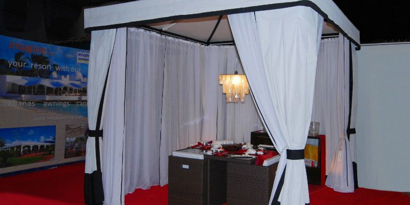 Cabanas – Resort Cabanas -Poolside model- Miami Awning Co