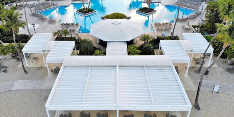 Westin-Resort Motorized-Retractable-Pergola-Canopy