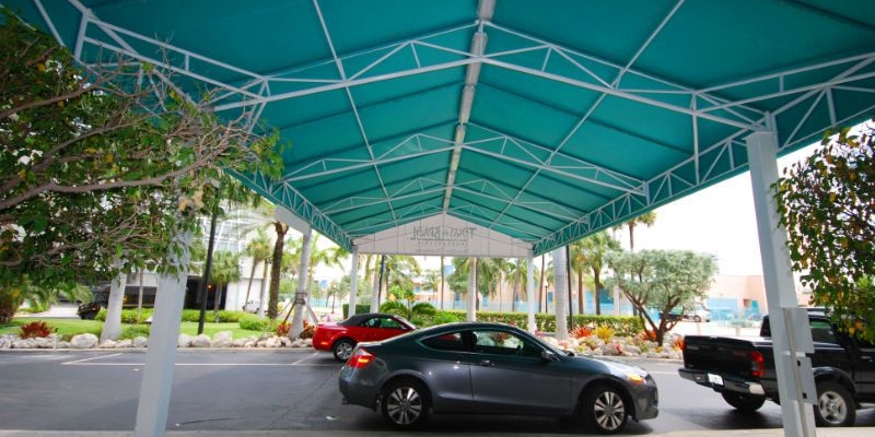 Commercial Entrance Canopy by Miami Awning enhances business and protects your patrons