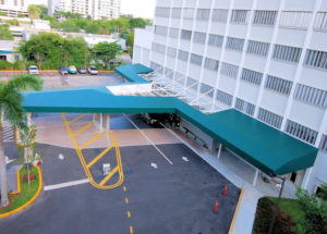 UM Entrance Canopy Weather Shade Protection Project